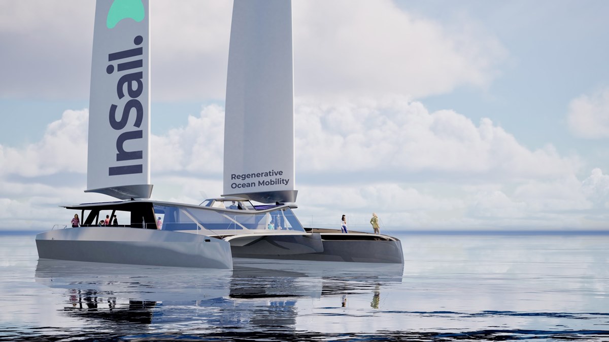 El proyecto InSail.One representa la nueva generación de transporte marítimo de corta distancia: un ferry híbrido eólico-eléctrico, diseñado y construido en Europa, con alma canaria y visión global