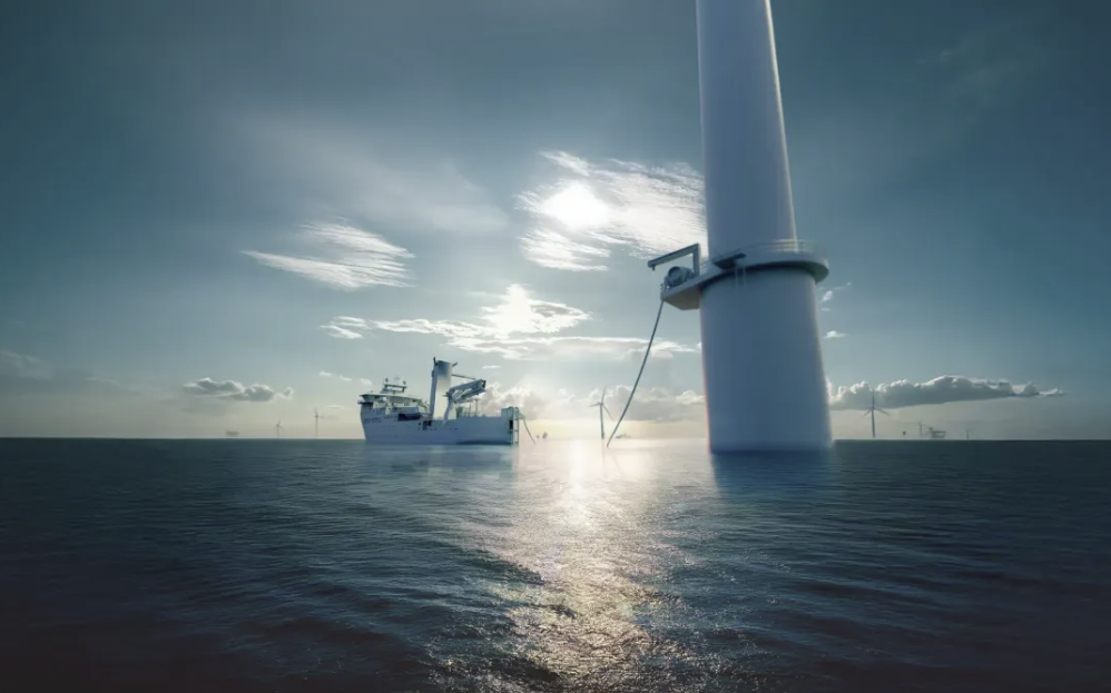 Dos empresas danesas impulsan la carga eléctrica de barcos en parques eólicos marinos
